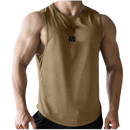 2025 - Chaleco Hombre Verano Deporte Fitness Baloncesto Chaleco de Entrenamiento Sin Mangas Material Malla Secado Rápido para Entrenamiento Correr Gimnasio Camiseta Fitness Hombres Tops Sin Tirantes,