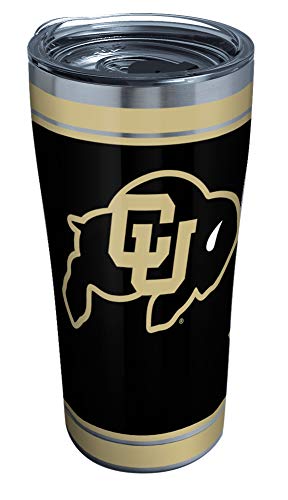 Tervis Triple Walled University of Colorado Buffaloes Insulated Tumbler Cup Keeps Drinks Cold & Hot, 20oz - Stainless Steel, Campus