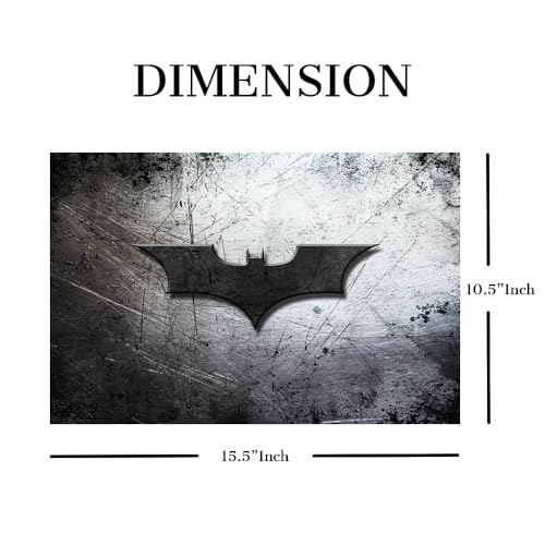 Image of Laptop Skin Stickers HD Quality Sticker for Laptops Upto 15.6 inch (Dustproof|Waterproof|Scratchproof|Reusable) - BE Batman SLVR