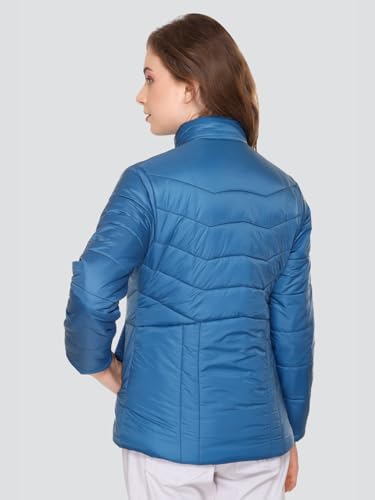 Image of RARE TIMES Women's Stylish Solid Full Sleeves Jacket | Winter Wear Quilted Jacket for Travelling | Regulaer Fit Puffer Jacket For Women