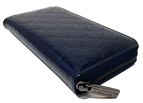 PIERRE CARDIN Damen Geldbörse Groß, Jenuos Geldbeutel Gross Lang Portmonee Portemonnaie Elegant Handtasche Geldbörsen Leder Geldtasche Viele Karten mit Reißverschluss-Tasche für Frauen (BLAU) - Image 5