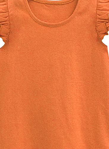 Image of A.T.U.N. (All Things UBER Nice) Girl's Polyester Regular Fit Solid Round Neck Knee Length Regular Top