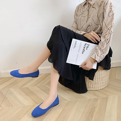 Rojeam Womens Flats Shoes Portable Pumps Ballet Flat Slip-on Ballerina Pumps Shoes Ladies Loafers4