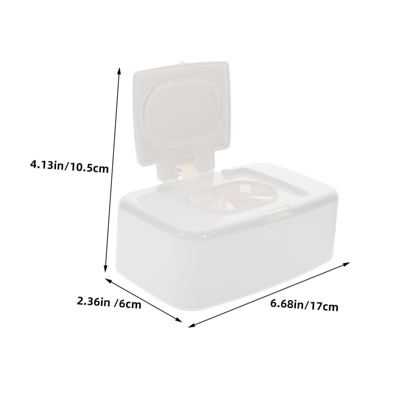 Caja Dispensadora de Toallitas Húmedas Botón 3 Piezas PP Blanco
