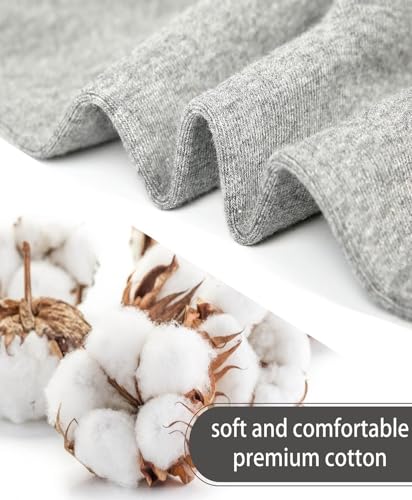 Image of Women's Cotton Calf Socks Lightweight Soft White Casual Crew Socks Cotton Women's Socks 5 Pairs,Size 9-11
