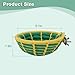 Hypeety Handmade Coton Rope Bird Breeding Nest Hatch House Bird Nest Cage for Small Parrots Budgie Parakeet Cockatiel Parakeet Conure Canary Finch Lovebird (Green)