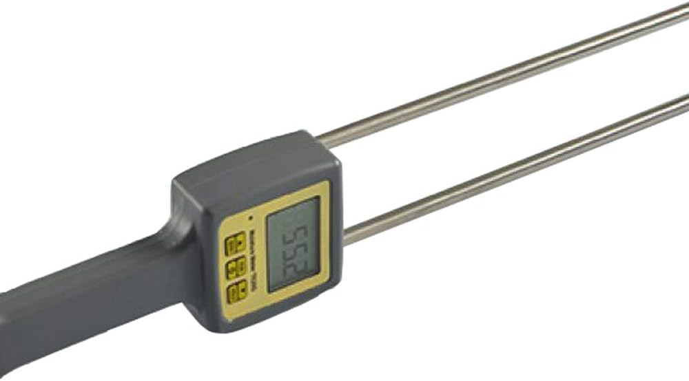 YFYIQI Paper Bale Moisture Meter Tester with Measuring Range 0-95% Resolusion 0.1 Accuracy ±0.5 Used for Paper Parcel Paper Bale Paper Dust, Etc