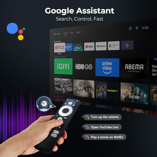 image for Outdoor-Projector-4K [1200 ANSI/Google TV/Voice Control] Smart Project