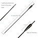 TOPARCHERY 6pcs 31 inch Bamboo Arrows with Medieval Arrow Heads and 5 Inches of Natural Feathers for Traditional Bow Recurve Bow