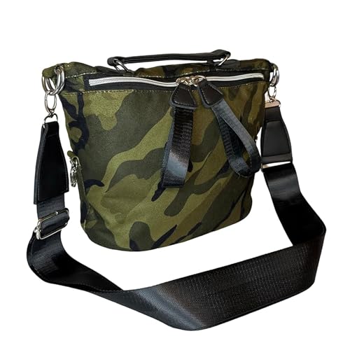 Camo Travel Shopping Shoulder Bag/Purse | Durable Softshell Tote Bag | with Zipper Closure & Adjustable Shoulder Strap