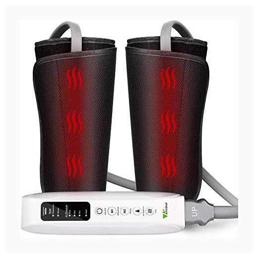 Amzdeal Leg Massager for Circulation Calf Massager with Heating Function, Suitable for Legs, Arms, Feet, Home & Office Use