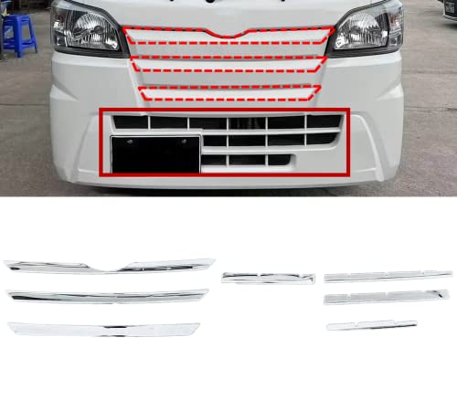 �yBiue sky�z�u�_�C�n�c �n�C�[�b�g�g���b�N (For HIJET TRUCK) 10��� S500P/S510P �O���^ 2014-2021�N�v �t�����g �O���� �A�N�Z�T���[ ���[�� �K�[�j�b�V�� 7�{�Z�b�g (�V���o�[)
