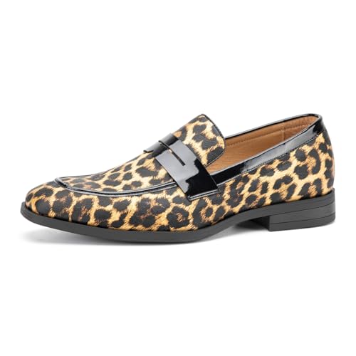 Image of JITAI Mens Velvet Loafers Dress Shoes Loafers for Men Tuxedo Suit Shoes