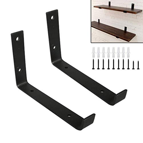 Supports d'étagère muraux robustes en fer avec lèvre de sécurité pour rayonnage de charge