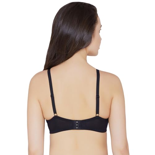 Image of Essentials Padded Wired 3 /4th Cup Everyday Wear Cotton Blend T-Shirt Bra