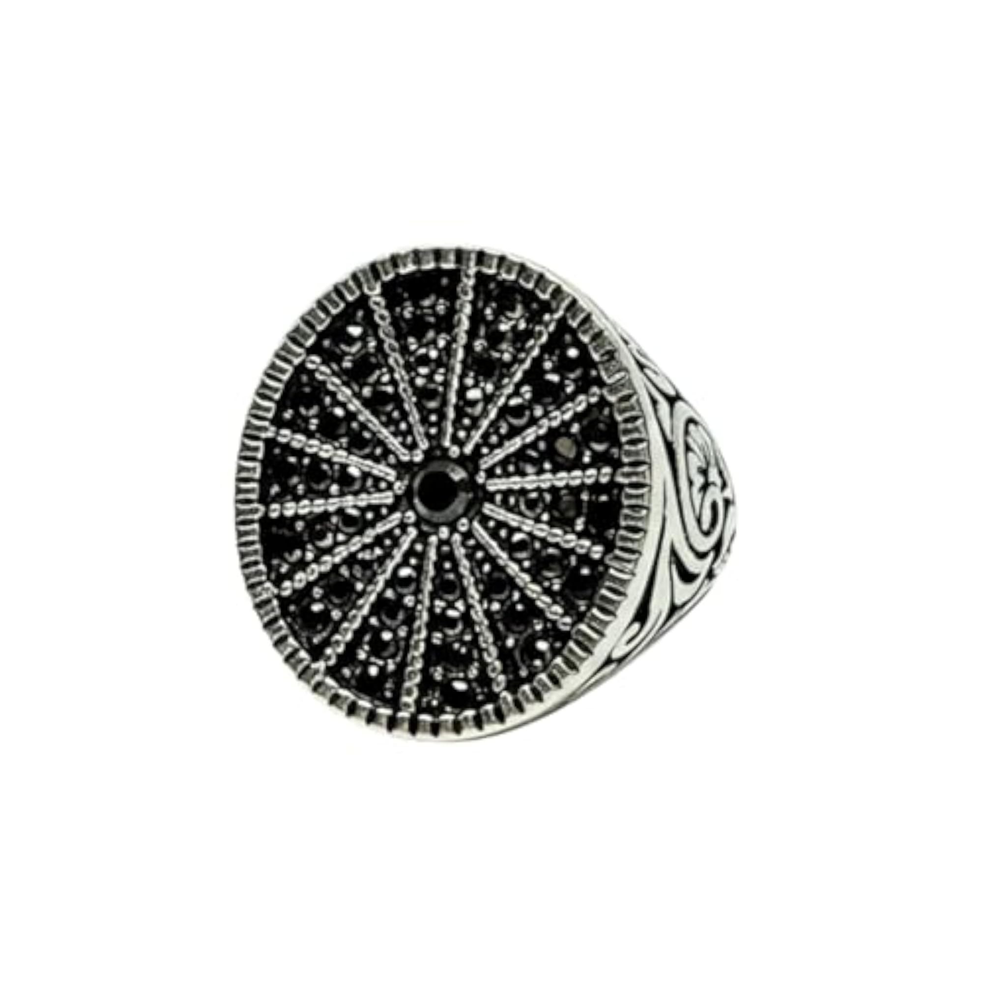 Royal Series Shadow Sun Adjustable Ring, Unisex