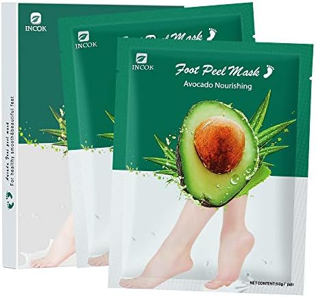 Avocado Foot Peel Mask Exfoliating - 2 Pack Baby Foot Peeling Scrub Mask Dead Skin cells Remover Repairs Rough Heels & Get Smooth Baby Feet in 5 Days Moisturizing Foot mask for Men Women