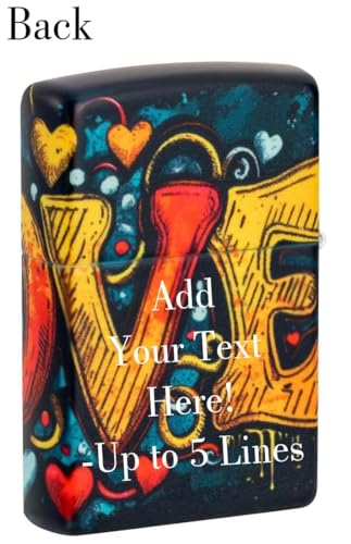 Encendedor Zippo grabado personalizado diseño amor miniatura 2