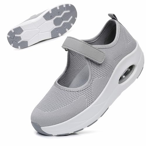 Women's Comfortable Working Nurse Shoes Non-Slip Adjustable Breathable Walking Buffer Fitness Casual Nursing Orthotic Lightweight Shoes Arthritis, Diabetes Heel Pain