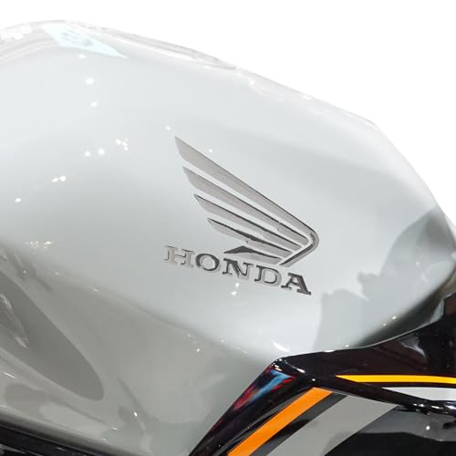 labelbike - 3D Stickers Motorcycle Emblems Logo Chrome Wings Compatible with Honda