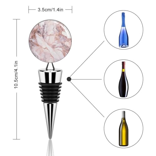 Bouchon de bouteille réutilisable en marbre blanc pour préserver la fraîcheur du vin - 3