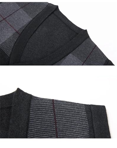 Mens Winter Sweater V-Neck Slim Fit Vest Slim Fit Cardigan Knitted Sweaters3