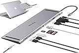 【Diseño personalizado】No es necesario instalar ningún software o controlador. En ambos lados del HUB hay tiras de silicona antideslizantes. Puedes colocar la base de carga en la parte inferior del portátil para disipar eficazmente el calor del portátil. Ideal para portátiles con USB-C a la izquierda.