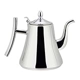 Cosiki Jarra de Agua, Jarra de Leche con Filtro y de Diseño Tetera Menos Acero Engrosado Cuello de Cisne Vertido sobre el café Hervidor de Agua para Cocina en Casa (2.4L)