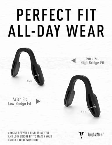 Image of ToughAsNails Standard Fit Black Replacement Nose Pads Pieces for Oakley Low Key OO9433 54mm Sunglasses