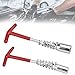 RECHCIGA 2 Pcs Clé à Bougie 16mm/21mm Clé à Bougie Moto Cle Bougie Allumage Clé à Bougie Voiture Clé à Bougie Tondeuse Demonte Bougie Clef à Bougie Douille Bougie Allumage pour Bougie Allumage Moteur