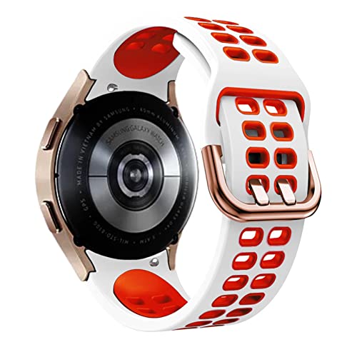 20mm Replacement Smartwatch Wrist Strap for Samsung Galaxy Watch4 44 40mm Silicone Watchband Watch 4 Classic 46 42mm Bracelet (Color : Color P, Size : Classic 46mm)