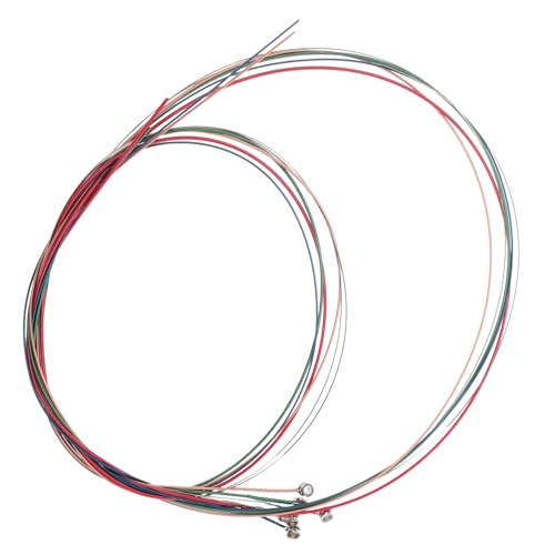 OFFSCH 6pcs Acoustic Guitar Replacement Strings Folk Guitar Strings Durable Versatile present