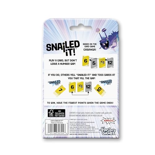 Snailed It! Card Game - Fast Family Fun for Ages 8+