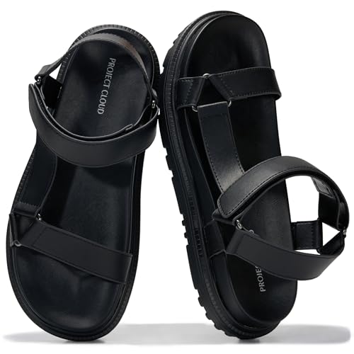 Image of Project Cloud Sandals for Women - Flexible and Lightweight Upper Womens Sandals with Adjustable Straps - Plush and Soft Insole - Water Resistant Non Slip Outsole