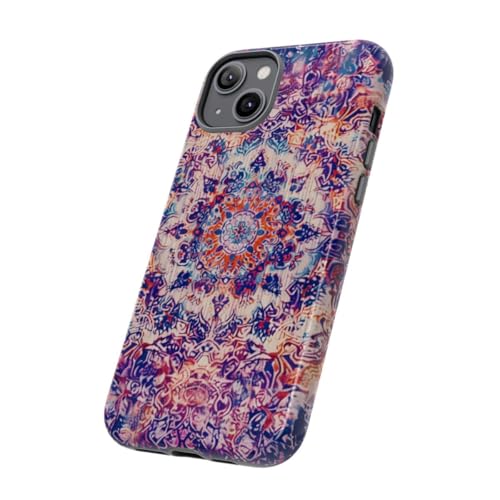 Évitez les rayures sur iPhone 14 Plus avec notre coque rigide tapis oriental violet - 2