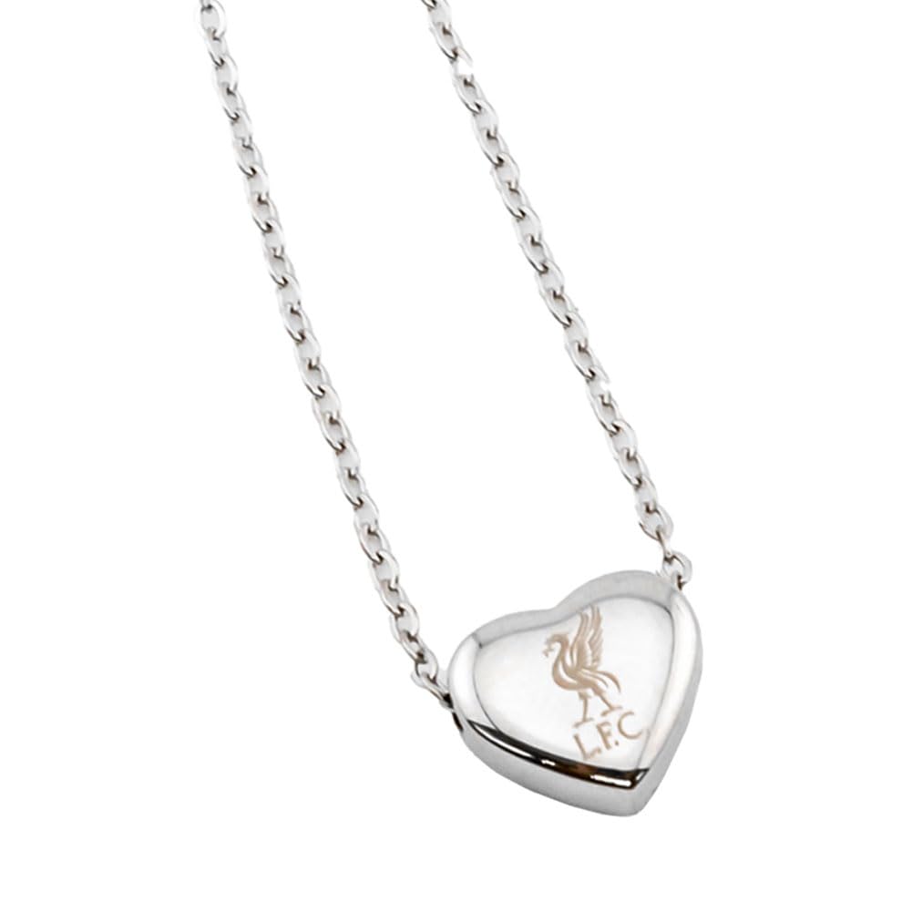The Gift Scholars Official Liverpool FC Stainless Steel Heart Necklace