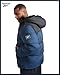 Reebok Mens Winter Jacket - Warm Heavyweight Mens Winter Coat - Wind Water Resistant Insulated Quilted Puffer Jackets for Men, Size Small, Batik Blue