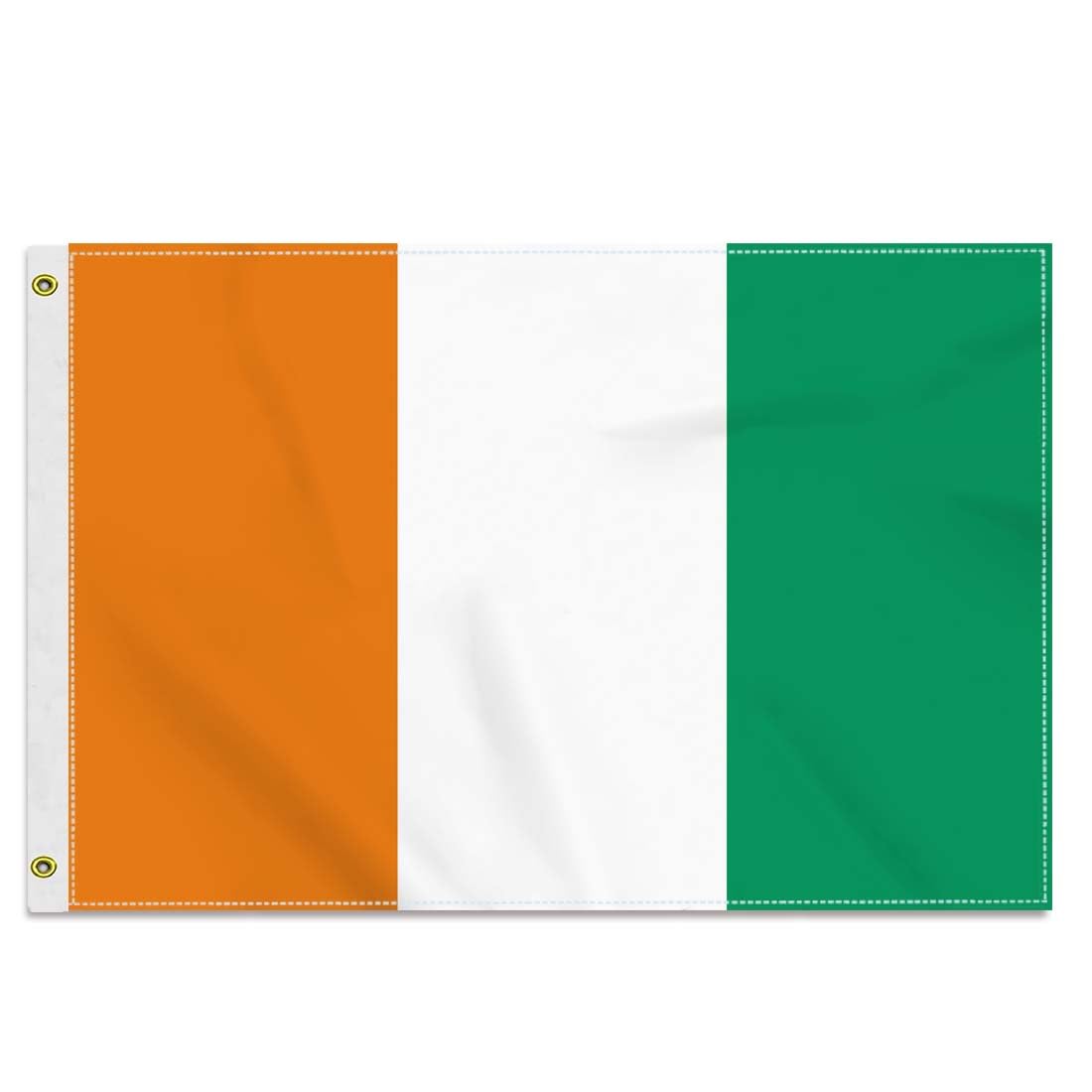 30×45CM Tiny Côte d'Ivoire Flag,Small 12×28 inch 150D Ivory Coast Outdoor Banner,Decor Garden Boat Car Bike With Brass Gromment — image 1