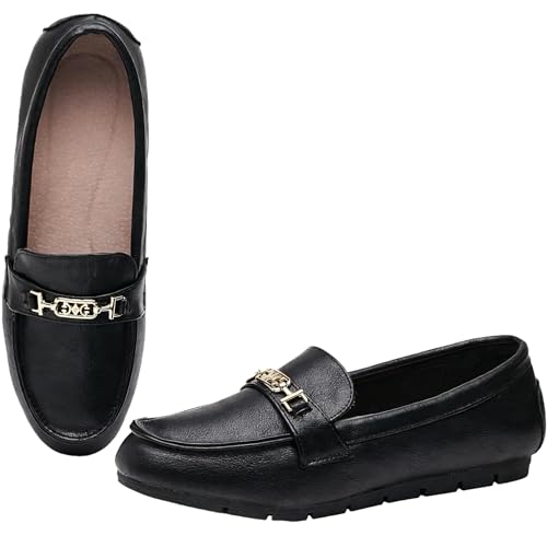Image of Loafers for Women Comfortable Slip On Flats with Memory Foam Insole for Daily Wearing