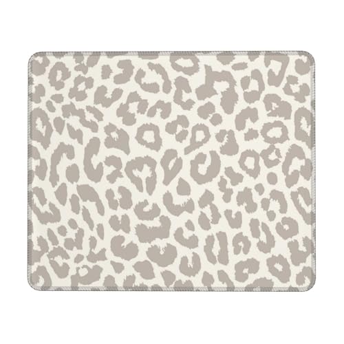 02 Beige Mousepad,Leopoard Mouse Pad,Vanilla Girl Aesthetic Mouse pad,Neutral Mouse pad,Aesthetic Mouse pad,Small Mouse Pad,8.3 * 10.3 Inches