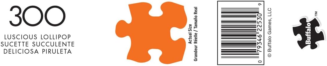 Buffalo Games - Luscious Lollipop - Large Piece Jigsaw Puzzle for Adults - Challenging Puzzle Perfect for Game Nights - Finished Size is 21.25 x 15.00