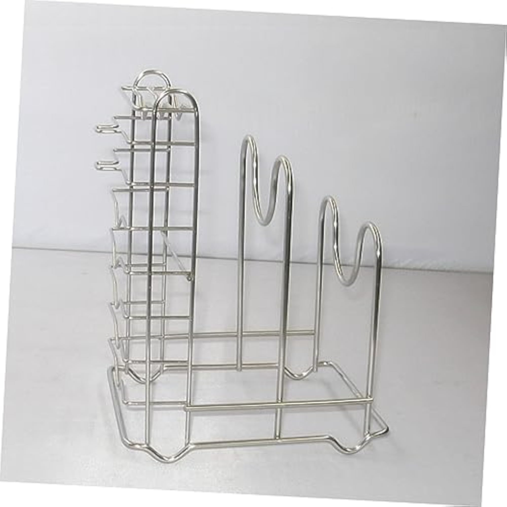 Stainless Steel Cutting Board Rack Organizer for Kitchen Counter