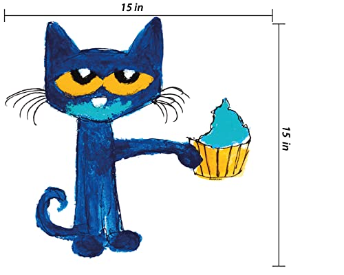 Vinilo Decorativo Pete The Cat 14x14 Pulgadas miniatura 4