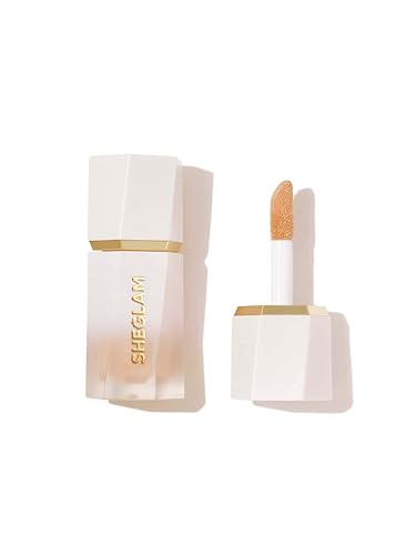 SHEGLAM Glow Bloom - Resaltador líquido impermeable de larga duración en crema con acabado brillante y rocío, pastel de té