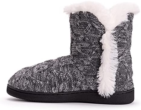 MUK LUKS baby girls Muk LuksÃ‚® Women's Cheyenne Slipper, Grey Marl, Medium US | Image 3