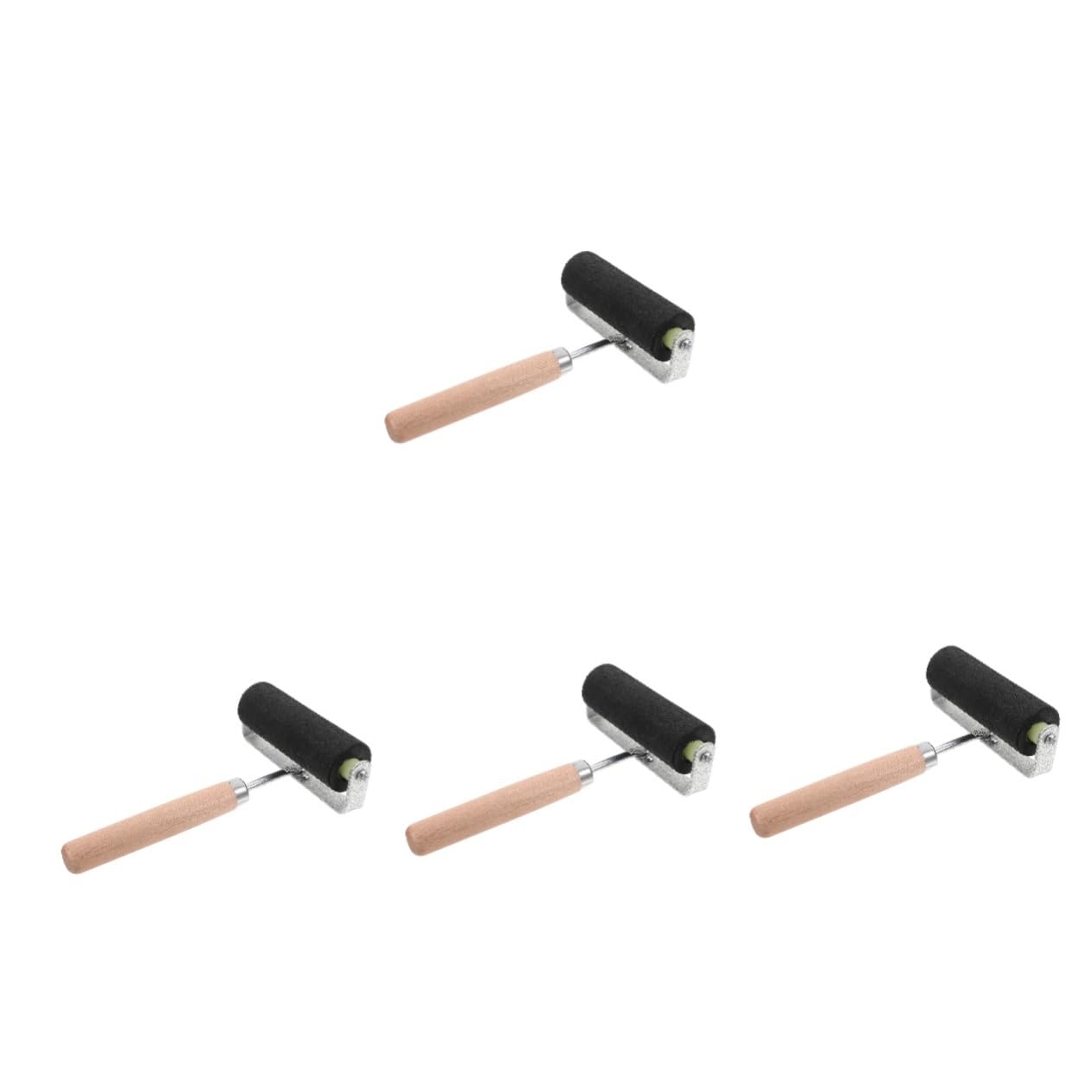 NUOBESTY 4piezas Rodillo De Tinta De Goma Para y Estampado Herramienta De Adultos Para Linograbados Superficie De y Manualidades