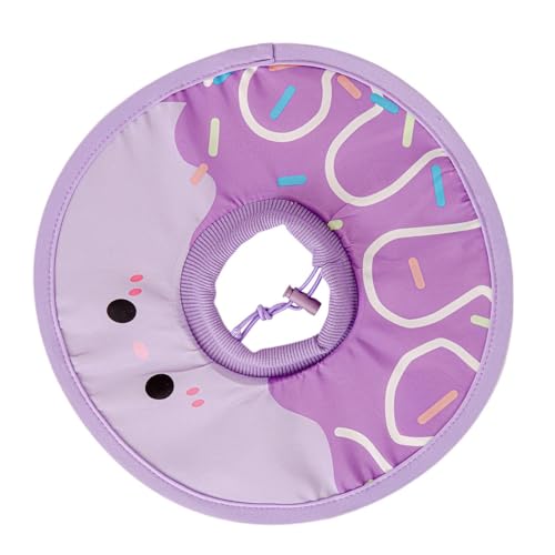 猫の回復のためのcoll手術後の猫用コーンカラー、猫の回復のための首輪、猫のための10インチエリザベス朝襟、子猫 猫と猫の首の首 猫用の保護クーラーアバナー、猫の回復襟、手術後の猫用の円錐襟、、柔らかい猫の襟のコーンの首のコーンマントの革の襟のライト猫コー