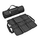 chituodian Borsa Coltelli Chef, Regolabile Borsa Porta Coltelli da Chef Oxford Robusta e Resistente con Tracolla, Porta Coltelli Cucina Borsa 20 Scomparti per Coltelli Cucina L'uso Fuori Casa