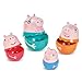 TOMY Toomies Peppa Pig - Peppa’s Nesting Family - Includes Peppa Pig, Mummy Pig, Daddy Pig and George - Nesting, Sorting & Pouring Toy - Ages 18 Months and Up