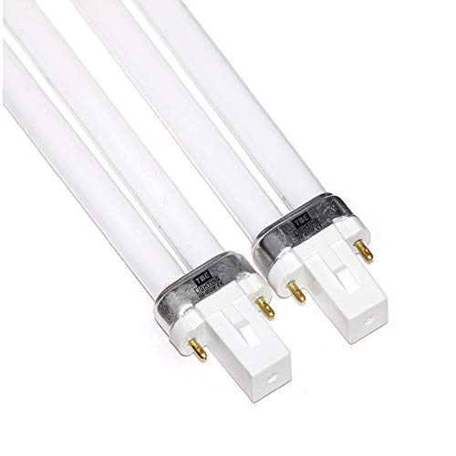 TBE LIGHTING 9w G23 2-Pin CFL Energy Saving Lamps - Cool White 4000K, 8000 Hour Life, 540 Lumen (2-Pack)